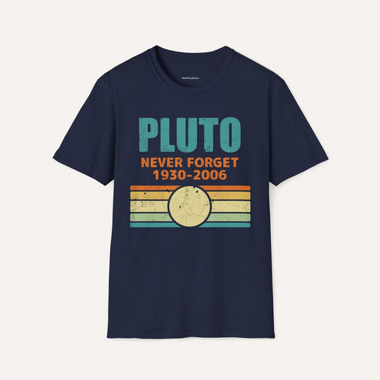 "Pluto-Never Forget" Retro tee