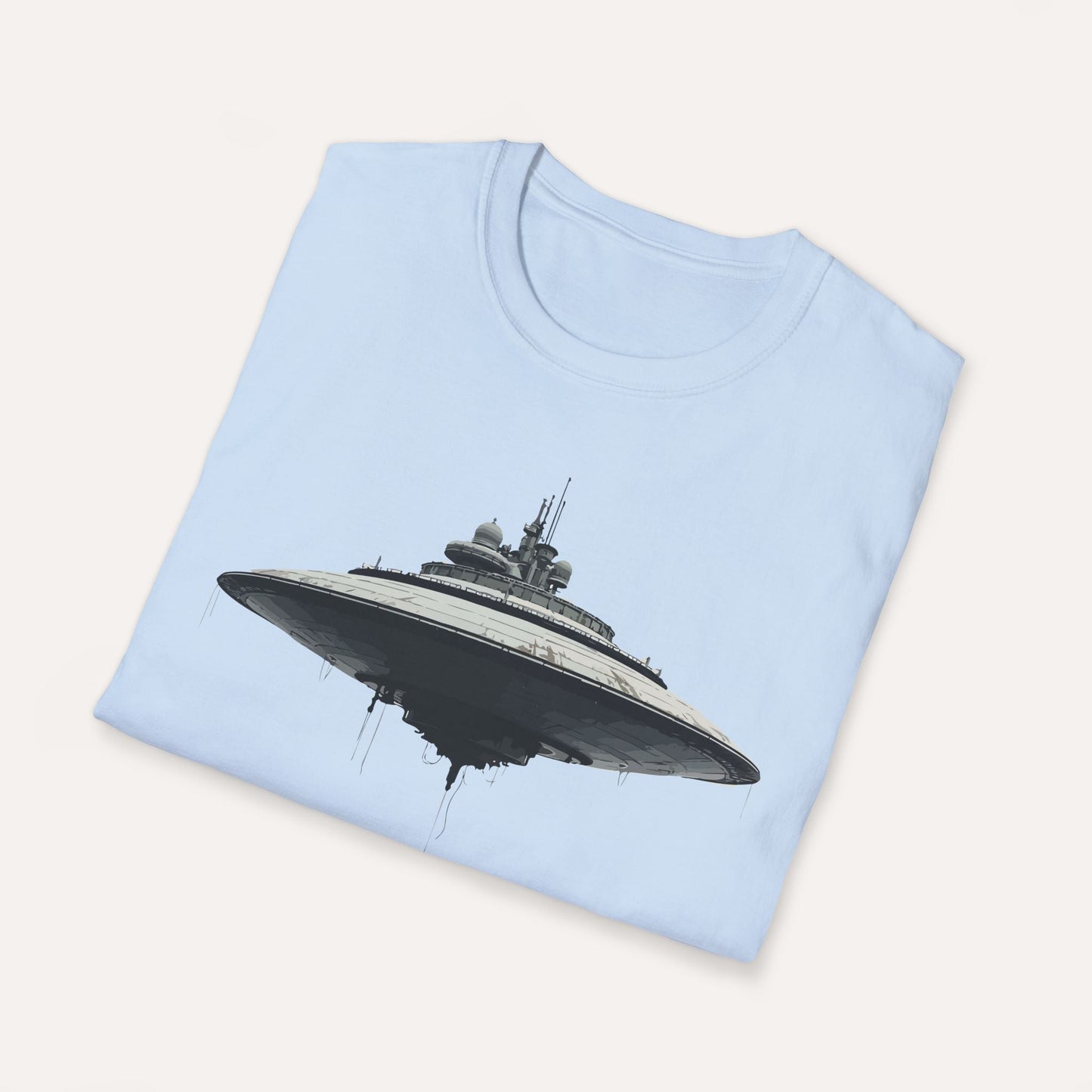 Futuristic UFO Spaceship T-Shirt – Sci-Fi Techwear Gift for Space Lovers