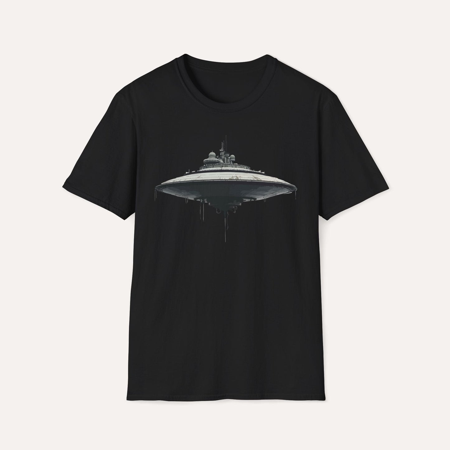 Futuristic UFO Spaceship T-Shirt – Sci-Fi Techwear Gift for Space Lovers