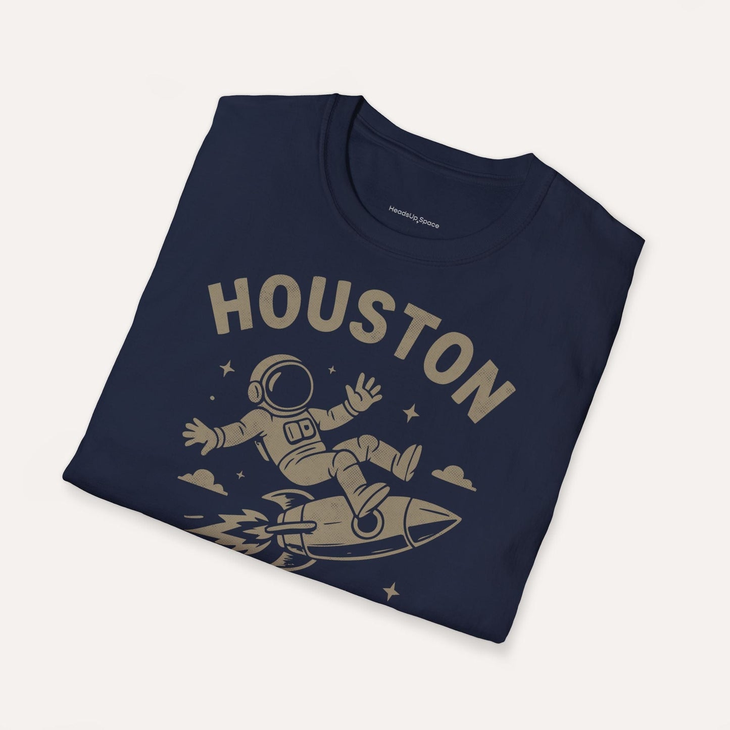 DE "Houston I Am The Problem" Funny Astronaut T-Shirt – Space Rocket Graphic Tee