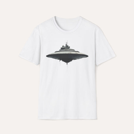 Futuristic UFO Spaceship T-Shirt – Sci-Fi Techwear Gift for Space Lovers