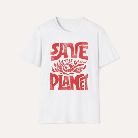 Save the Planet T-Shirt – Retro Climate Awareness Graphic Tee