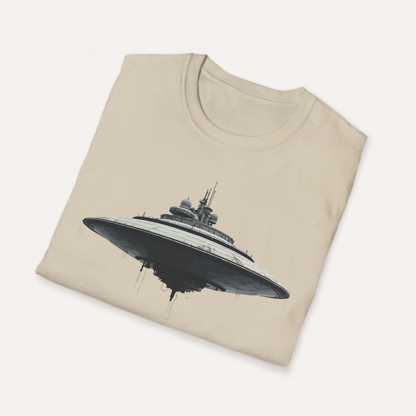 Futuristic UFO Spaceship T-Shirt – Sci-Fi Techwear Gift for Space Lovers