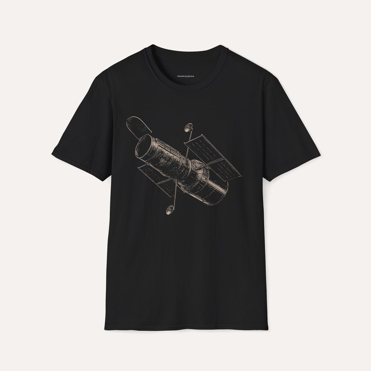Hubble Space Telescope T-Shirt – Minimalist Astronomy Tee for Stargazers & Space Enthusiasts