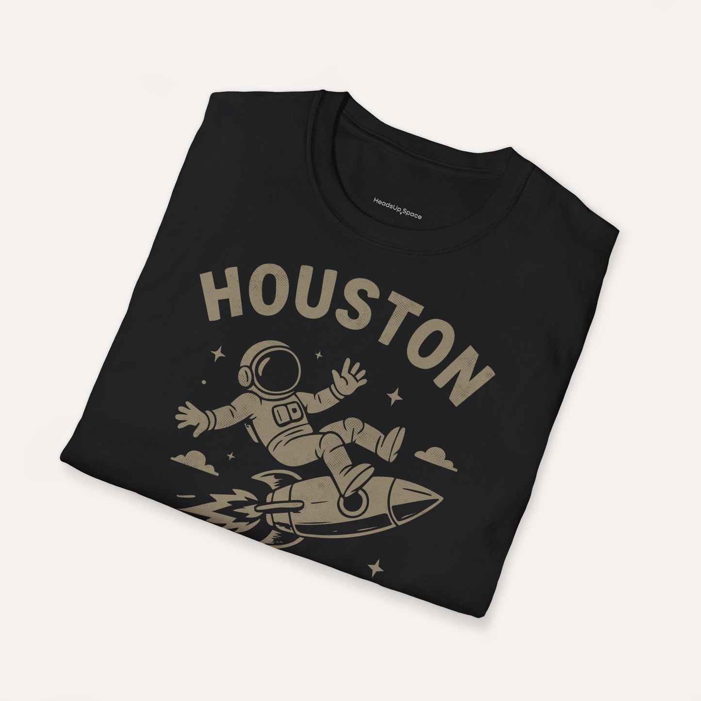 DE "Houston I Am The Problem" Funny Astronaut T-Shirt – Space Rocket Graphic Tee
