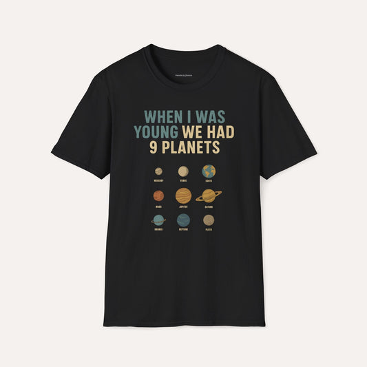 We Had 9 Planets – Retro Space Nostalgia Tee