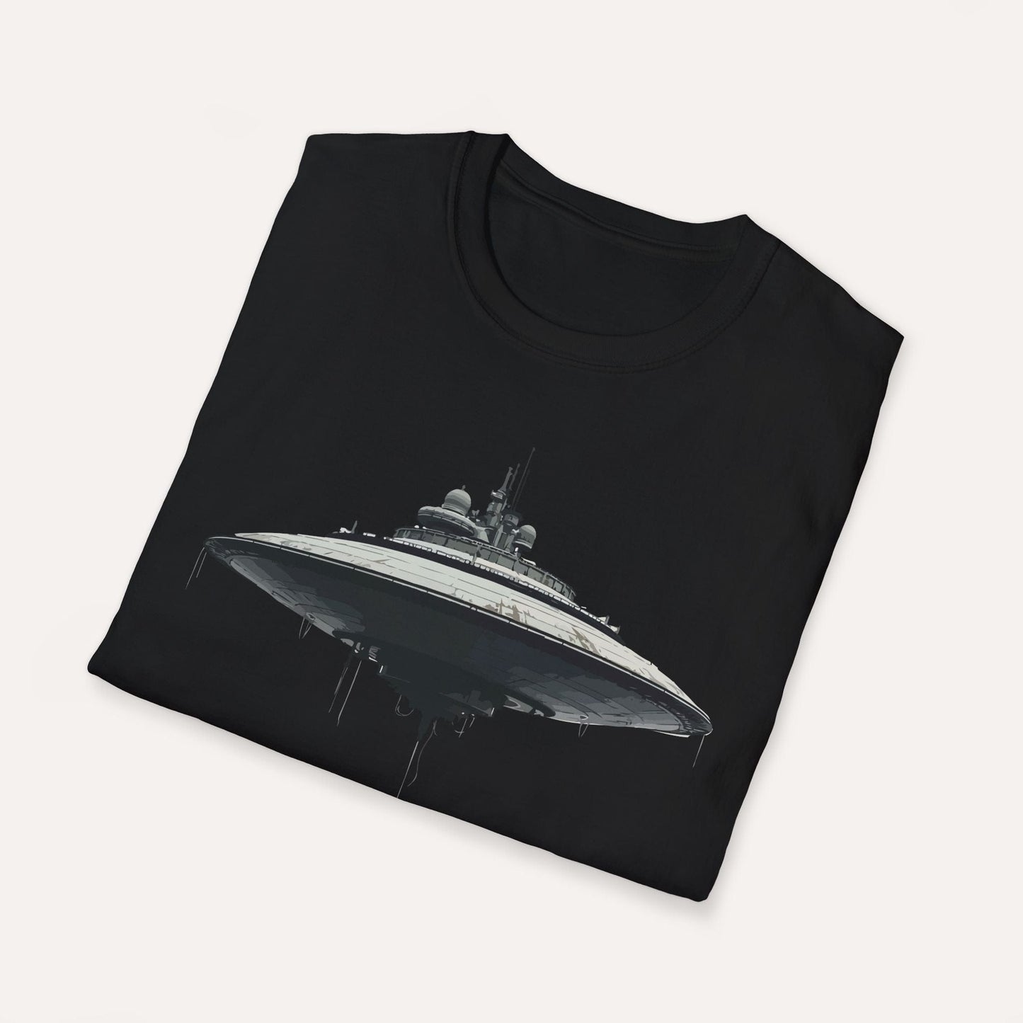 Futuristic UFO Spaceship T-Shirt – Sci-Fi Techwear Gift for Space Lovers