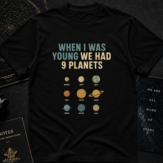We Had 9 Planets – Retro Space Nostalgia Tee