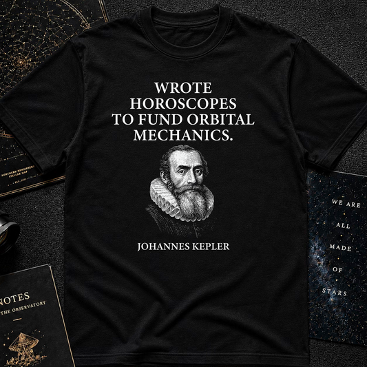 "Funded by Horoscopes" – Johannes Kepler Tee