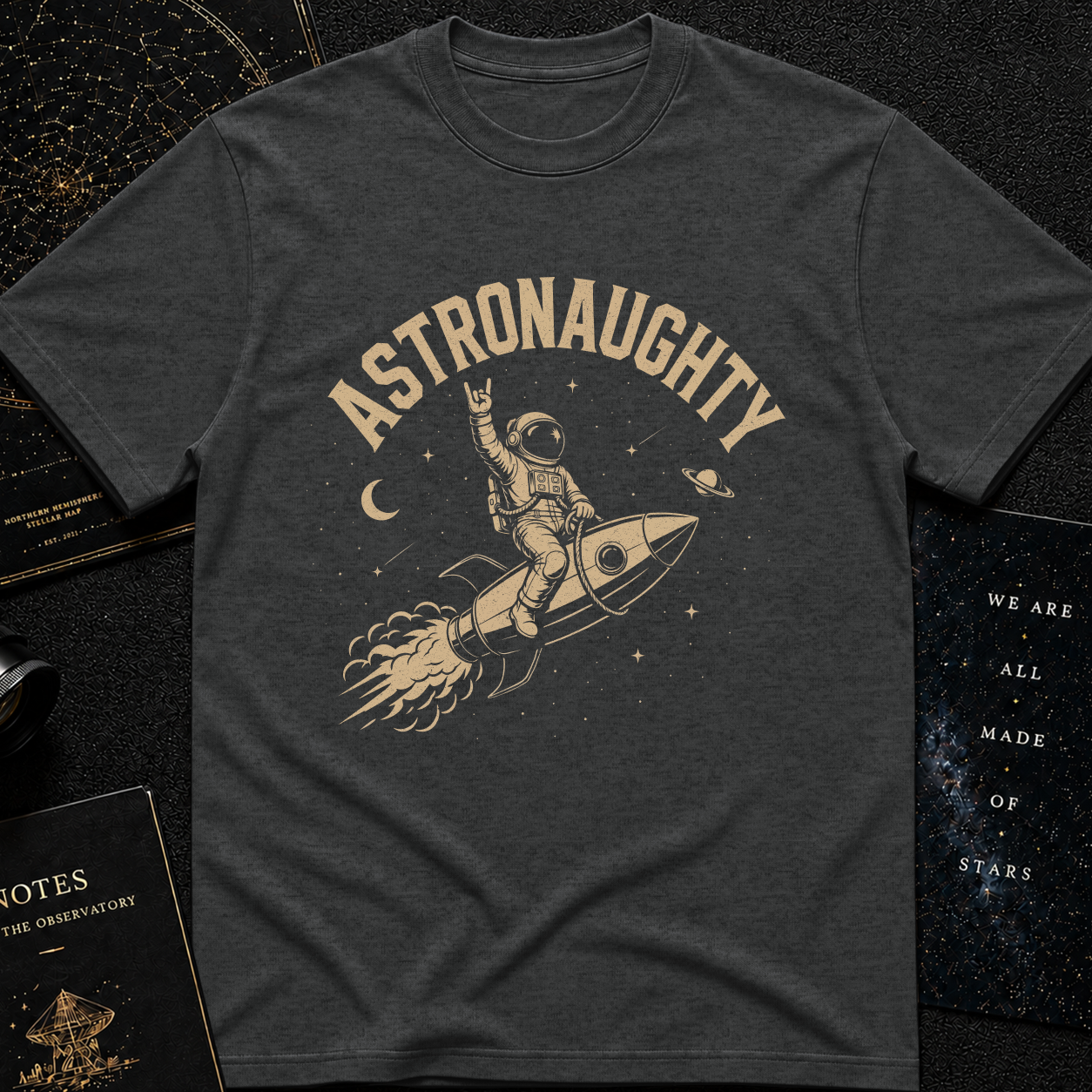 Astronaughty - on the rocket