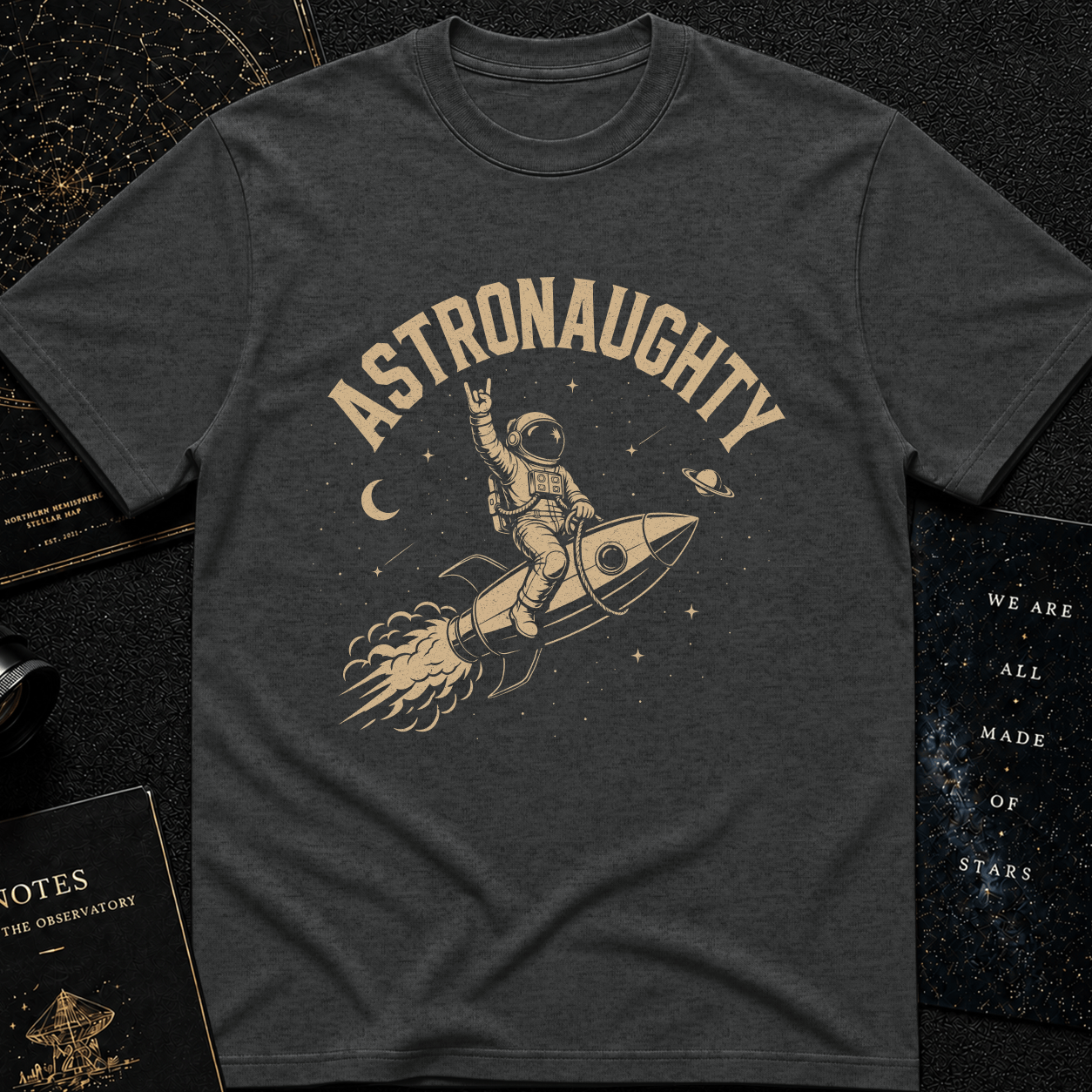 Astronaughty - on the rocket
