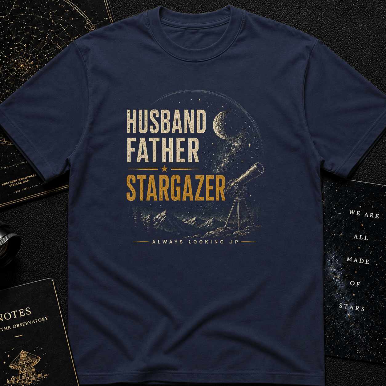 Husband Father Stargazer T-Shirt