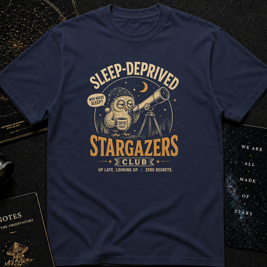 Sleep-Deprived Stargazers Club T-Shirt