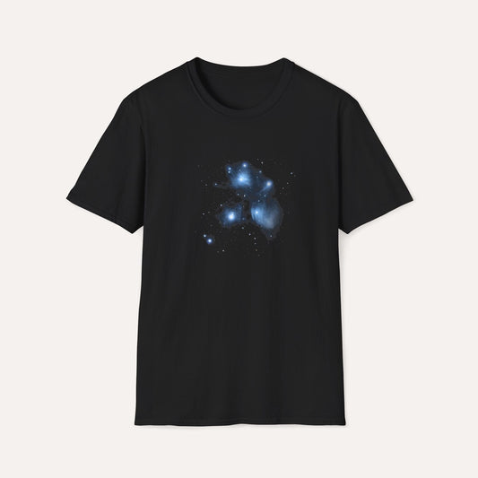 Pleiades M45 Star Cluster T-Shirt – Seven Sisters Tee for Stargazers & Space Fans