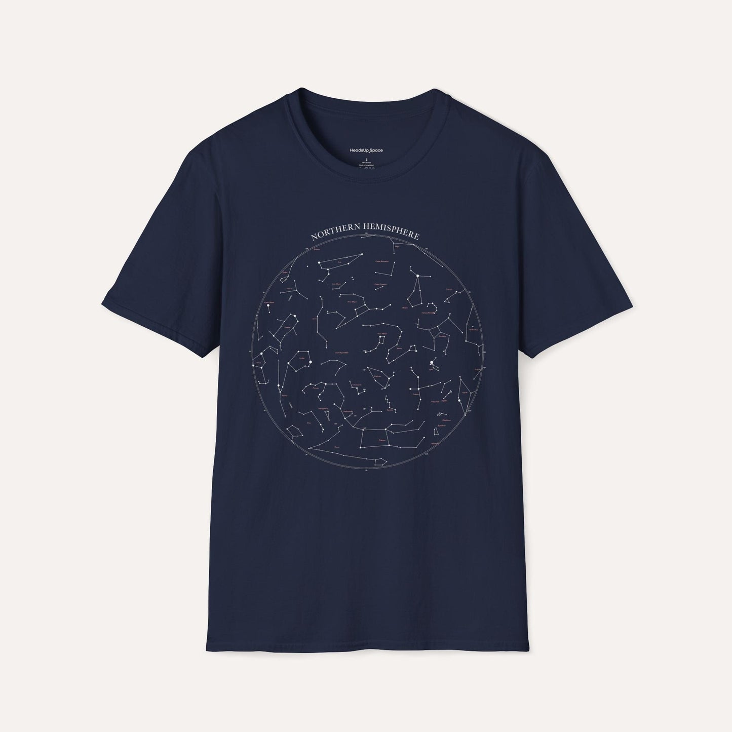 Northern Hemisphere Star Map T-Shirt – Constellation Sky Chart Tee