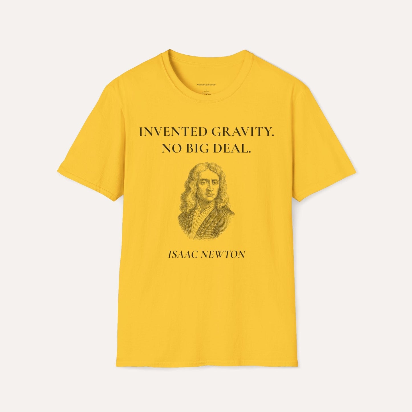 Invented Gravity – Isaac Newton Funny Science T-Shirt