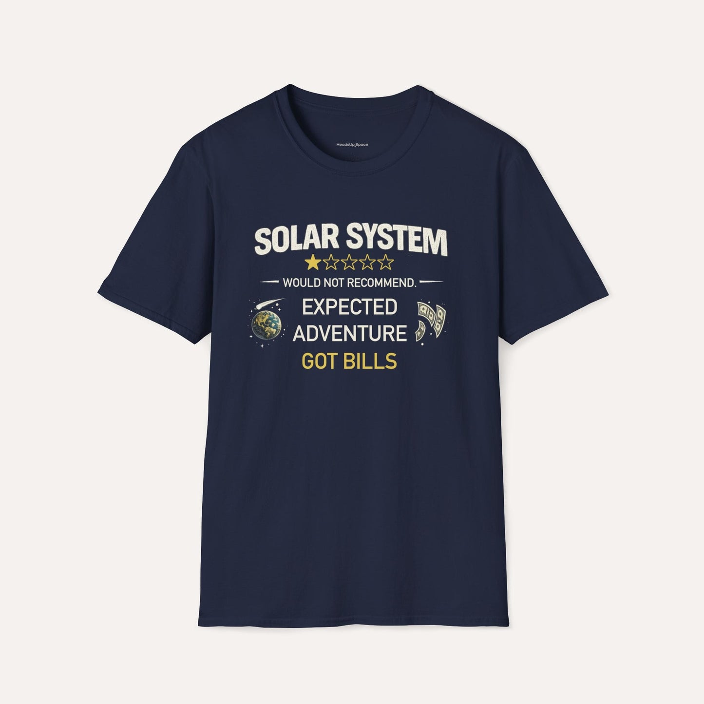 Solar System Review T-Shirt – Too Many Mondays Funny Space Tee