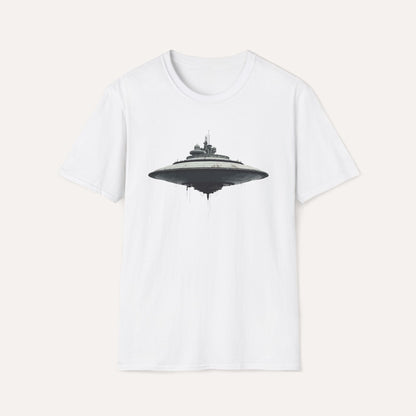 Futuristic UFO Hovercraft Design T-Shirt