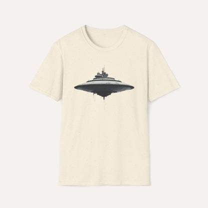 Futuristic UFO Hovercraft Design T-Shirt