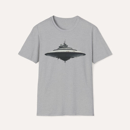 Futuristic UFO Spaceship T-Shirt – Sci-Fi Techwear Gift for Space Lovers