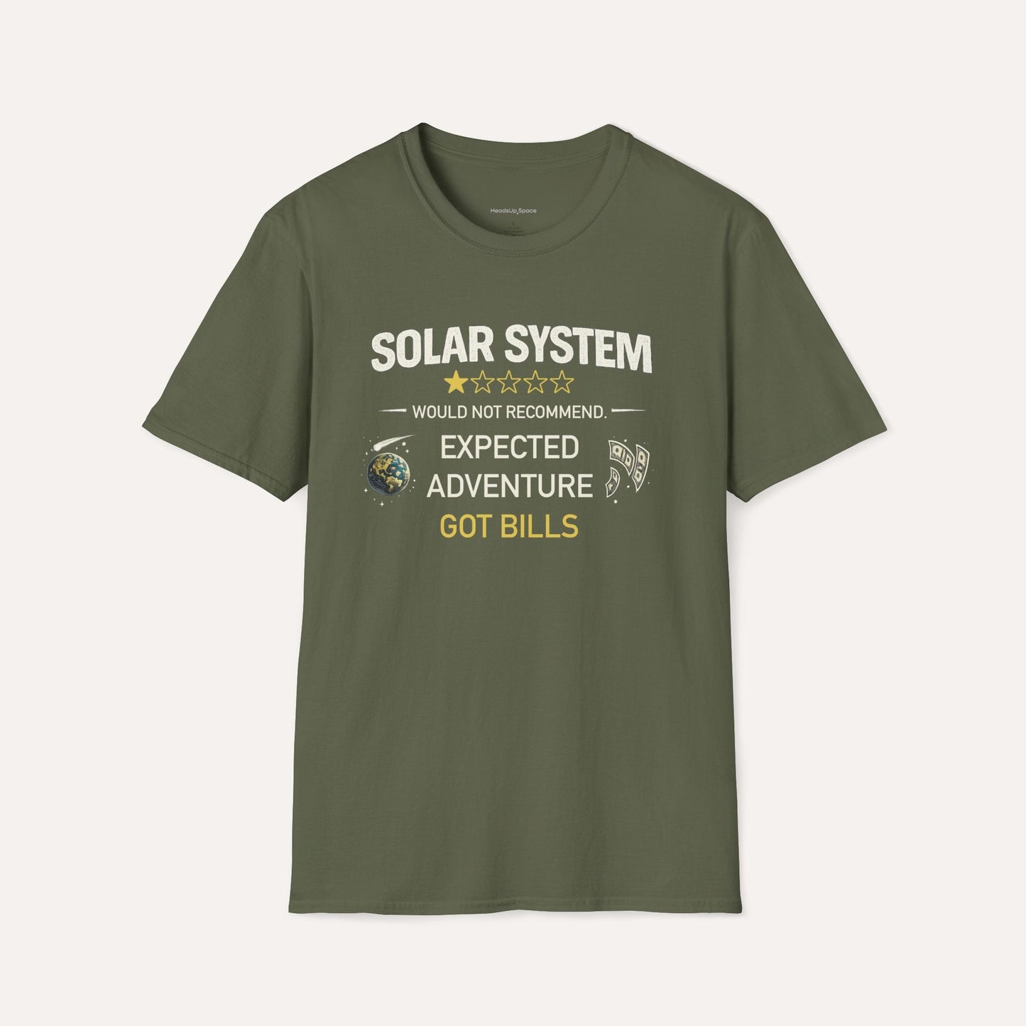 Solar System Review T-Shirt – Too Many Mondays Funny Space Tee