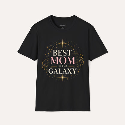 Best Mom in the Galaxy T-Shirt – Elegant Space Design, Minimal Cosmic Gift for Mom