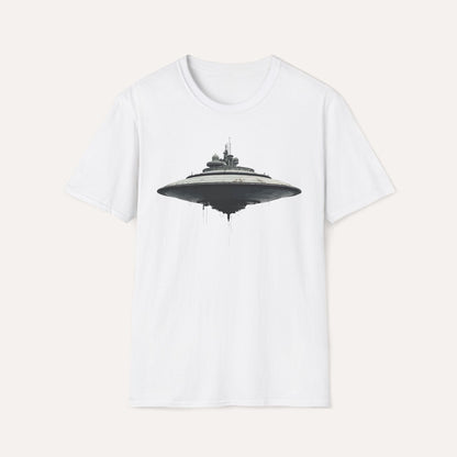 Futuristic UFO Spaceship T-Shirt – Sci-Fi Techwear Gift for Space Lovers