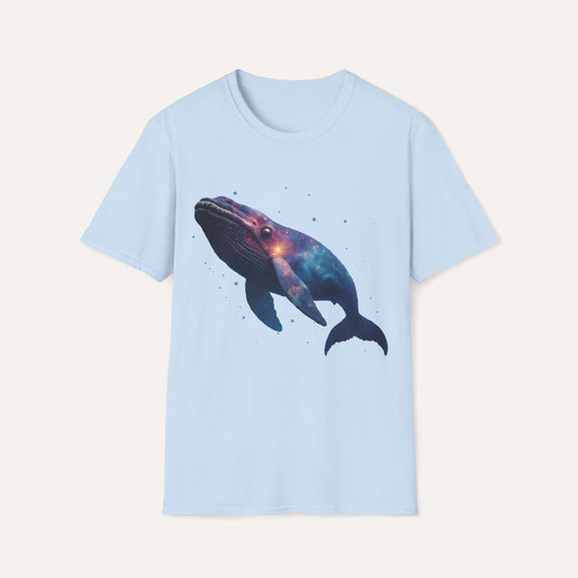 Galaxy Whale T-Shirt – Cosmic Animal Tee for Ocean & Space Lovers