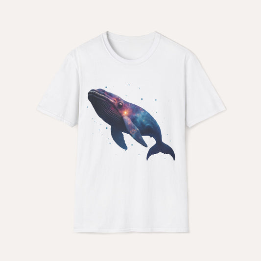 Galaxy Whale T-Shirt – Cosmic Animal Tee for Ocean & Space Lovers