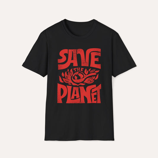 Save the Planet T-Shirt – Retro Climate Awareness Graphic Tee