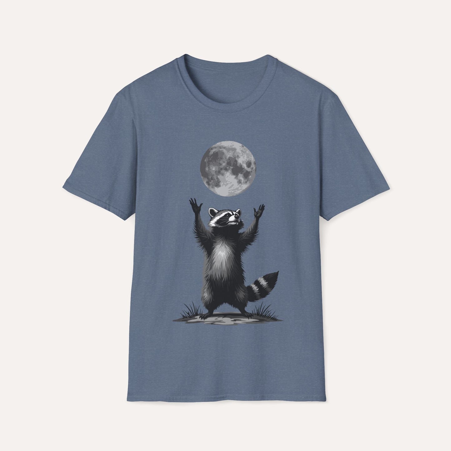 Raccoon and Full Moon T-Shirt