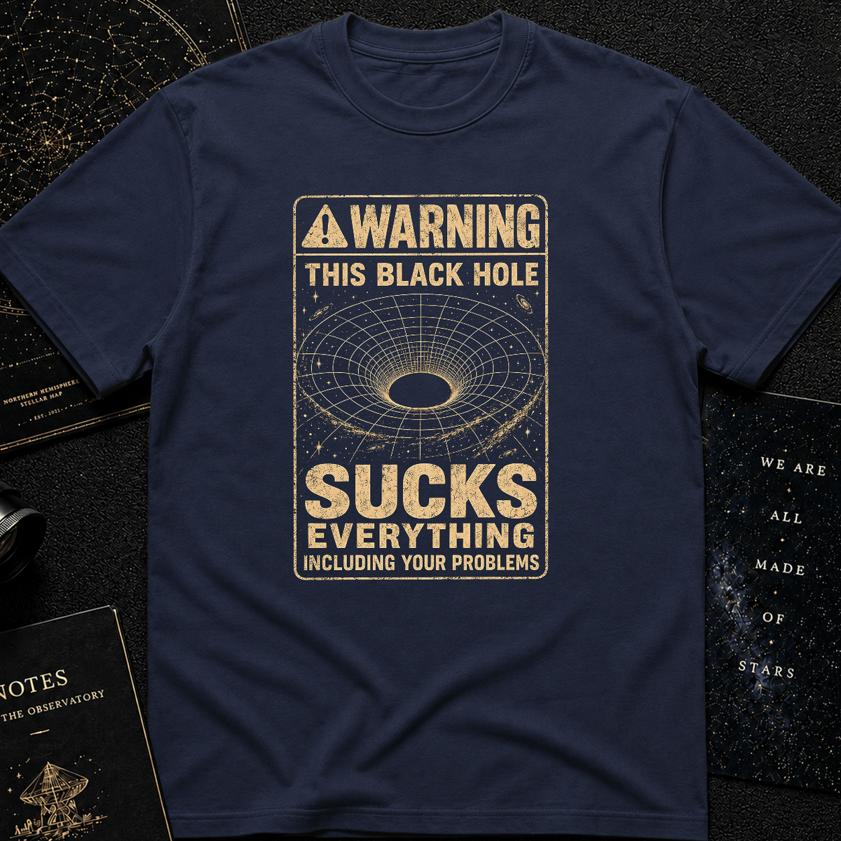 Black Hole Warning T-Shirt