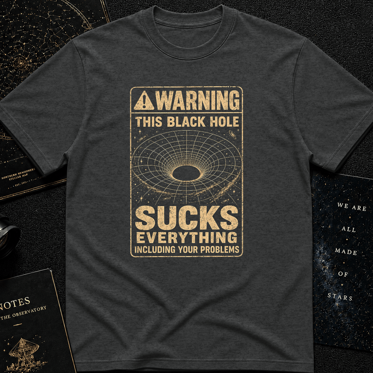 Black Hole Warning T-Shirt