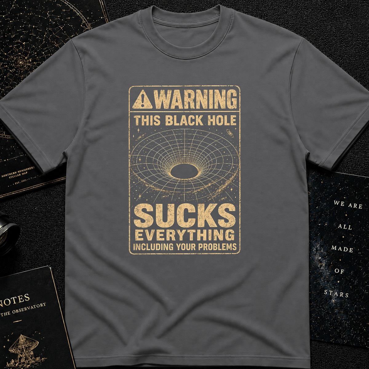 Black Hole Warning T-Shirt