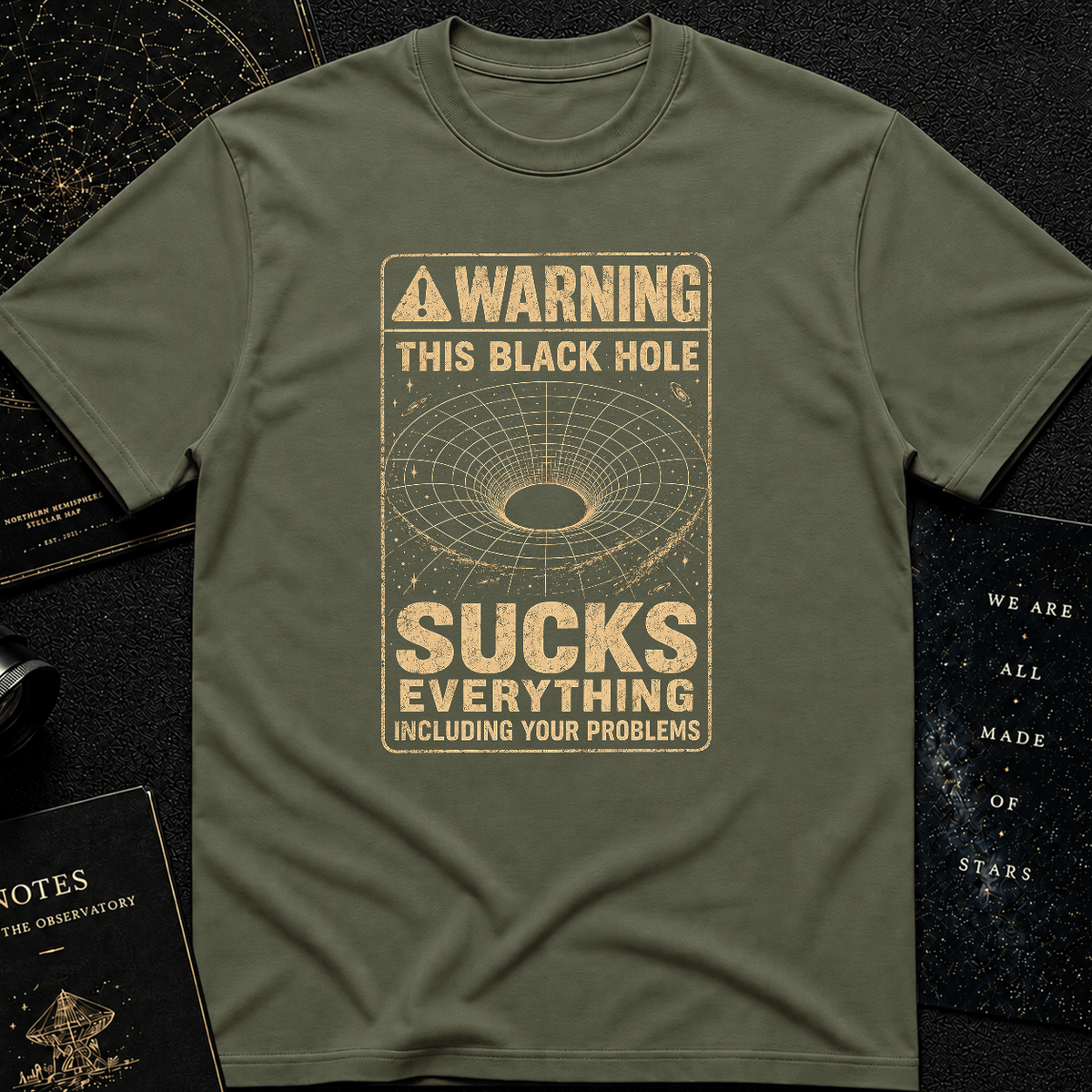 Black Hole Warning T-Shirt