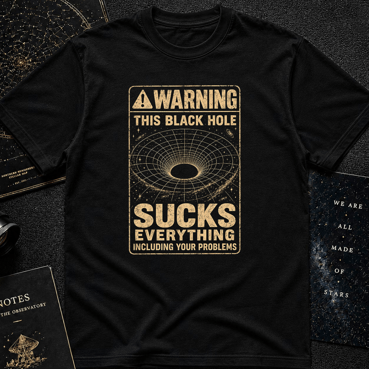 Black Hole Warning T-Shirt