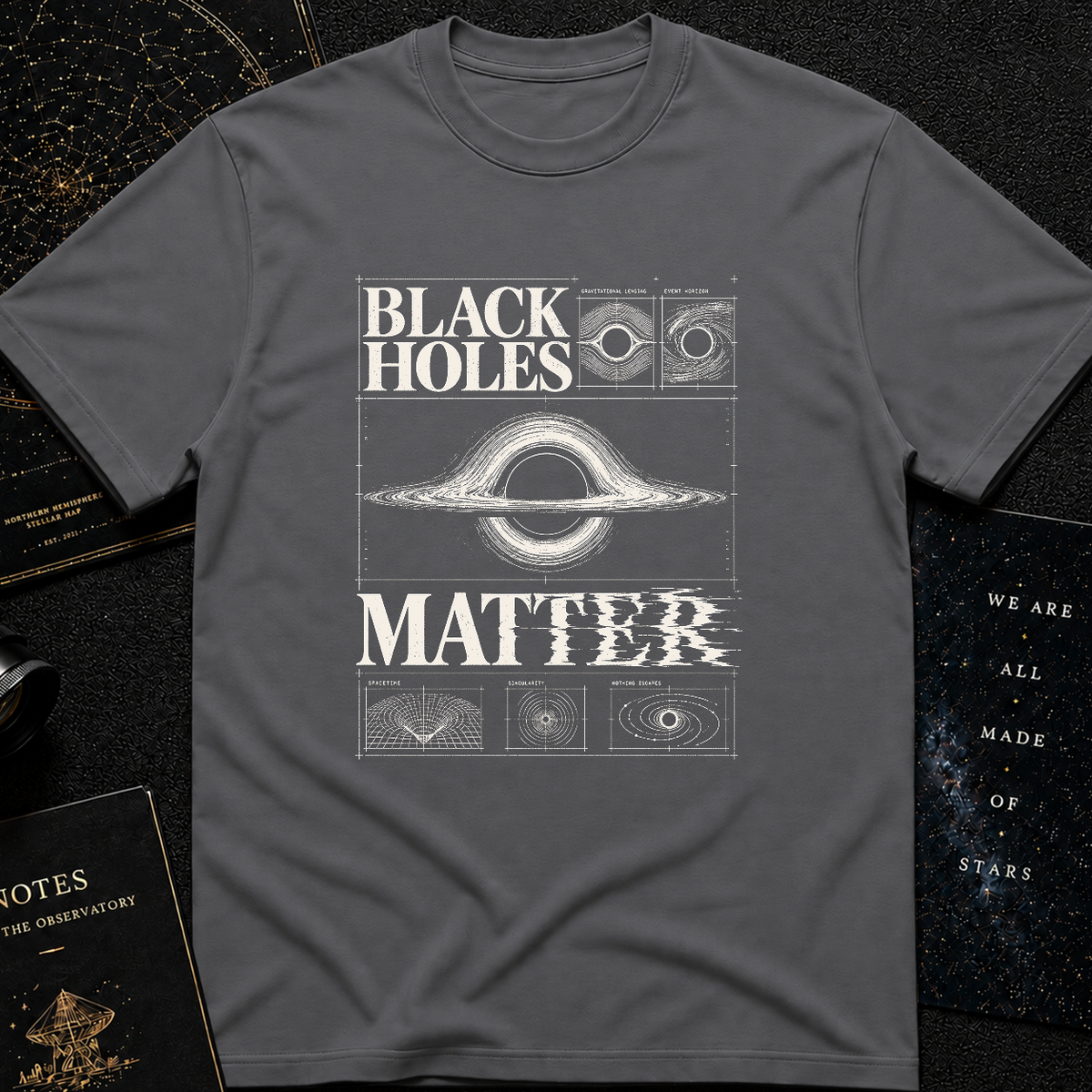 Black Hole Blueprint T-Shirt