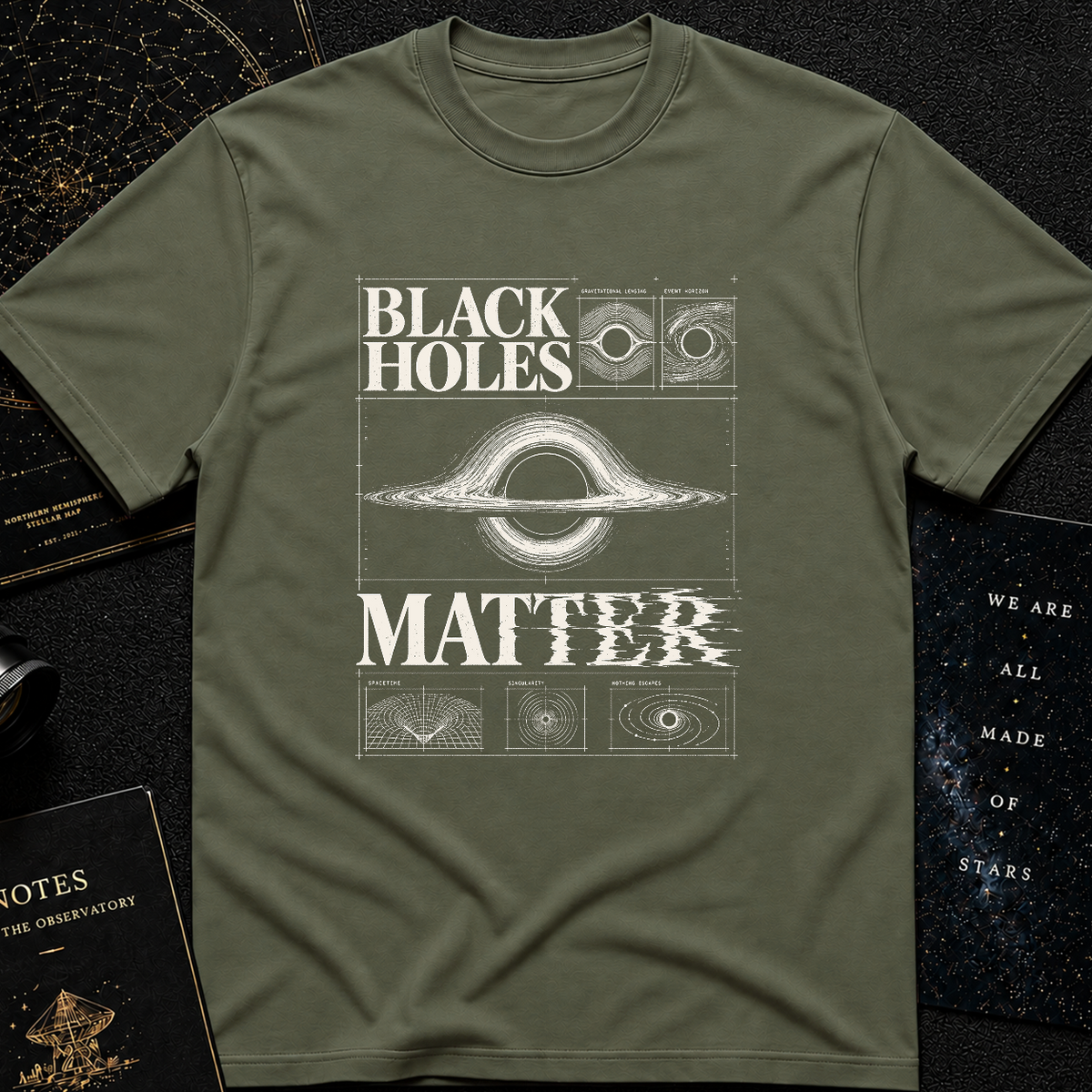 Black Hole Blueprint T-Shirt