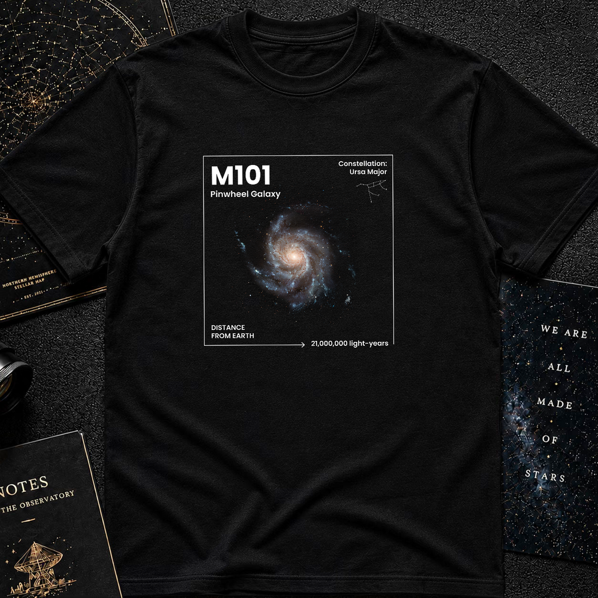 M101 Pinwheel Galaxy T-Shirt
