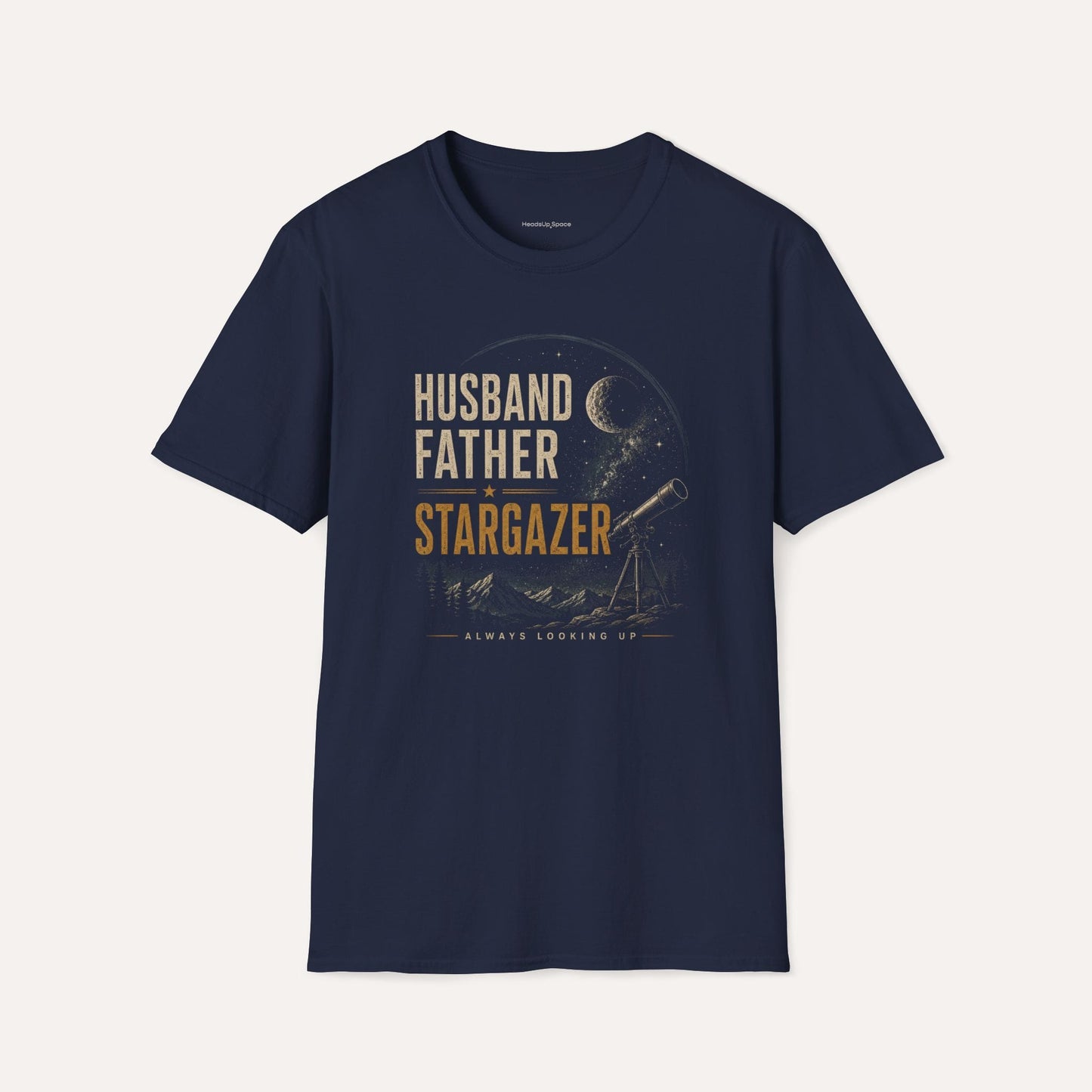 Husband Father Stargazer T-Shirt – Astronomy Dad Gift