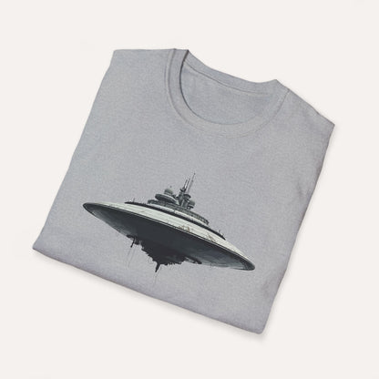 Futuristic UFO Hovercraft Design T-Shirt