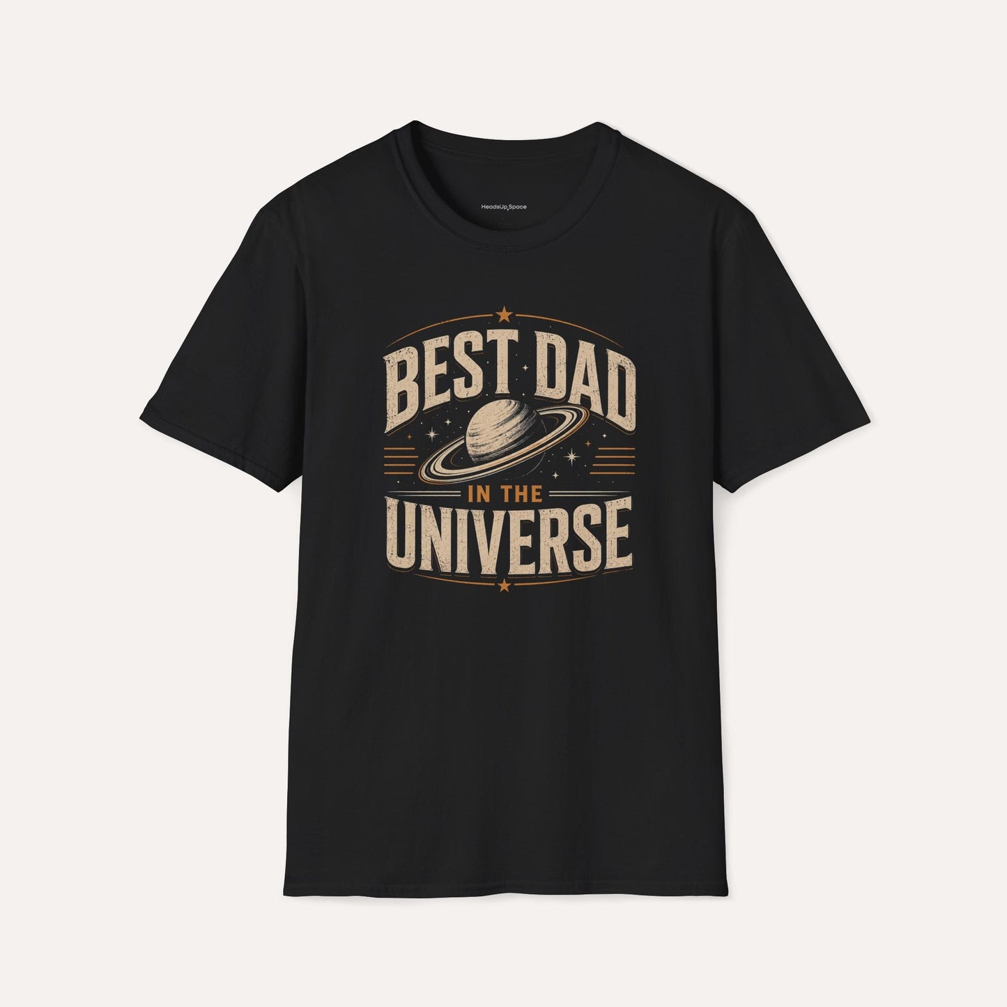 Retro Space Dad Shirt – Vintage Planet Graphic Tee for Fathers