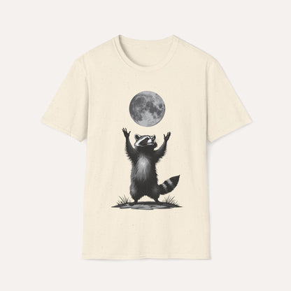 Raccoon and Full Moon T-Shirt