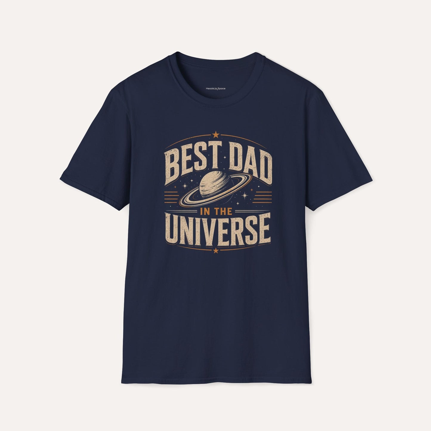 Retro Space Dad Shirt – Vintage Planet Graphic Tee for Fathers