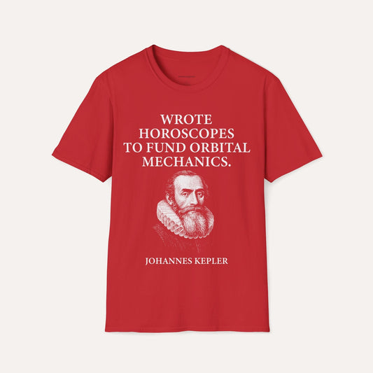 "Funded by Horoscopes" – Johannes Kepler Tee