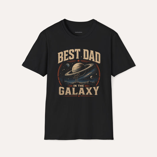 Best Dad in the Galaxy T-Shirt – Space Lover Father’s Day Gift