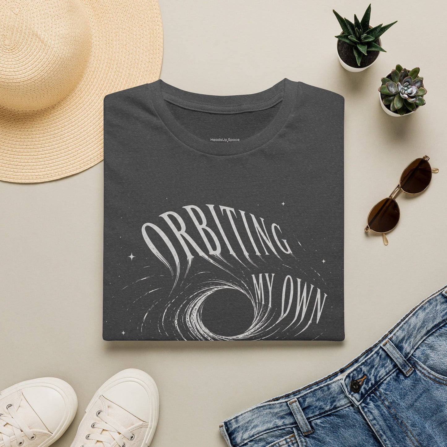 Orbiting My Own Collapse T-Shirt – Funny Existential Space Humor Tee