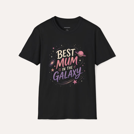 Best Mum in the Galaxy T-Shirt – Cute Cosmic Design, Colorful Space Gift for Mom