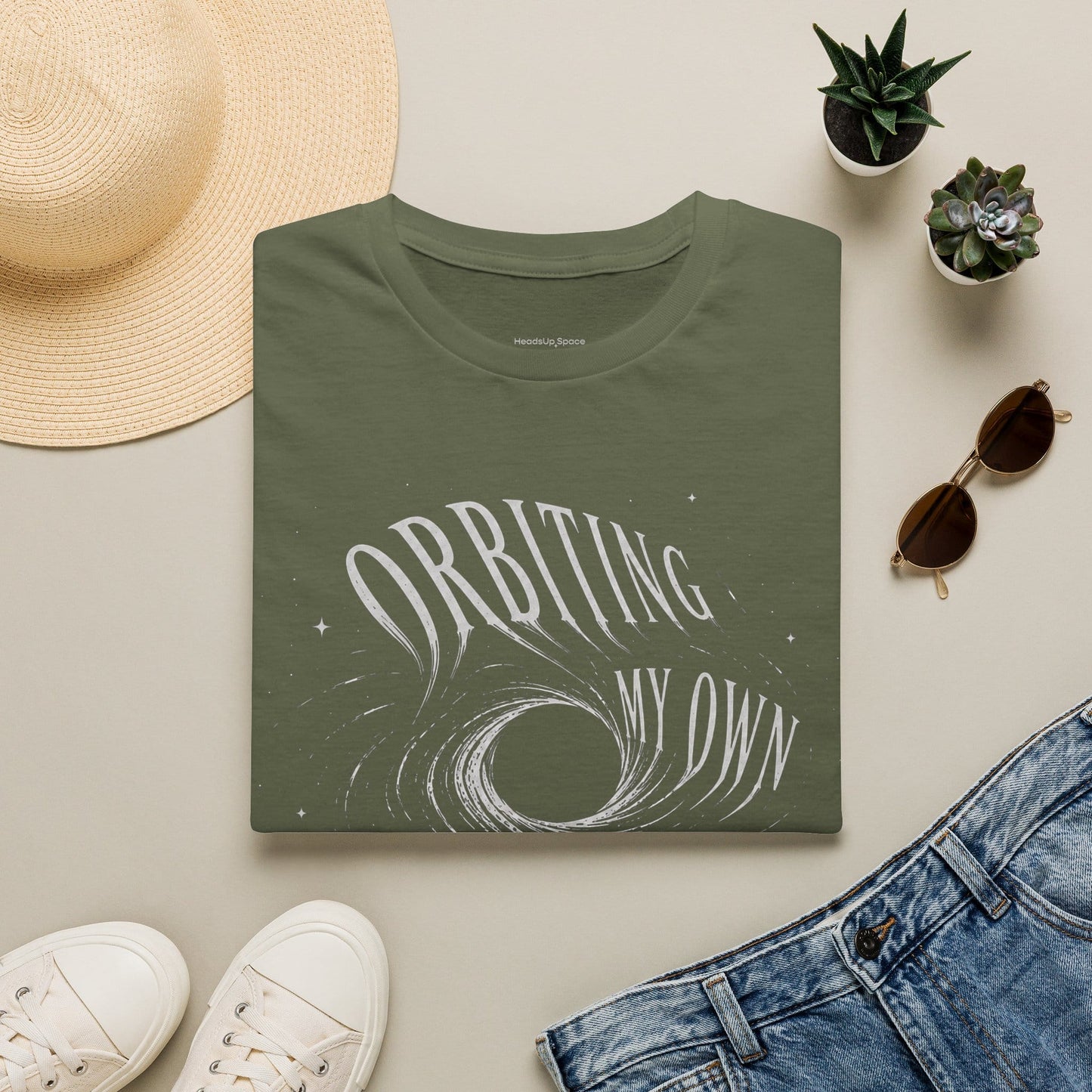 Orbiting My Own Collapse T-Shirt – Funny Existential Space Humor Tee