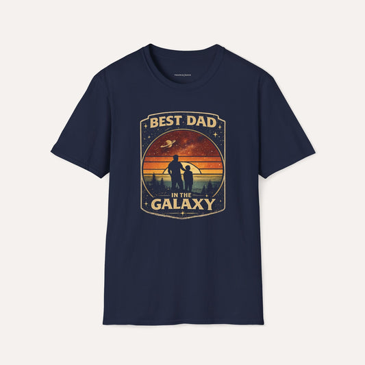 Best Dad in the Galaxy T-Shirt – Space Lover Father’s Day Gift